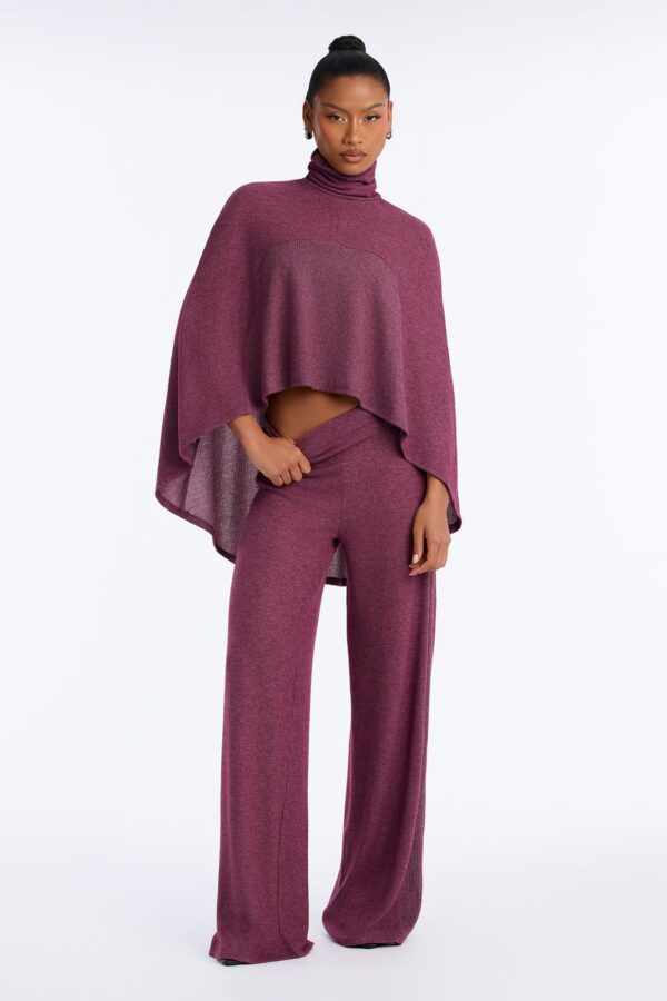 Blouse with turtle neck