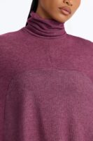 Blouse with turtle neck