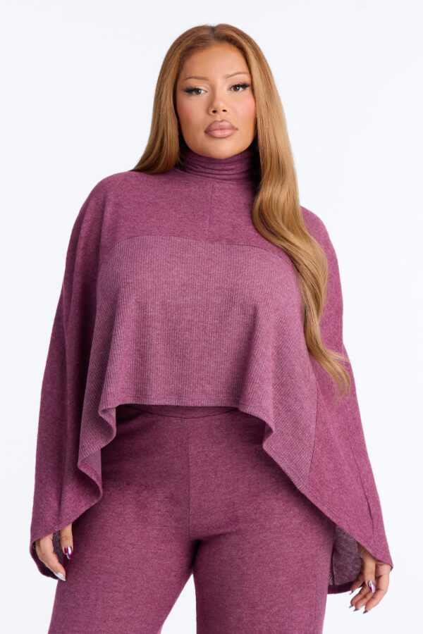 Blouse with turtle neck