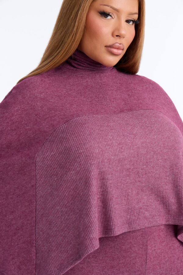 Blouse with turtle neck