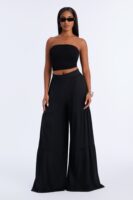 Pants in Black 95% polyester and 5% spandex
