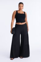 Pants in Black 95% polyester and 5% spandex