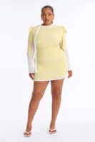 Yellow Mock-Neck Dress
