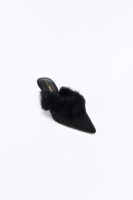 The Main One Fur Heels - Black