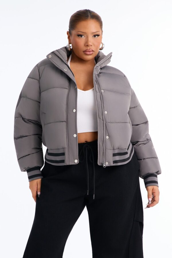 Jacket in Charcoal 100% polyester