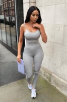 Jumpsuit in Heather Grey