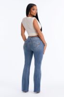 Stay Mad Booty Lifter Bootcut Jeans - Dark Wash