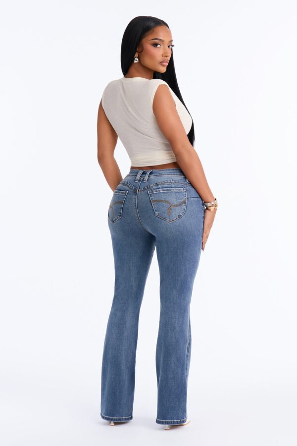 Stay Mad Booty Lifter Bootcut Jeans - Dark Wash