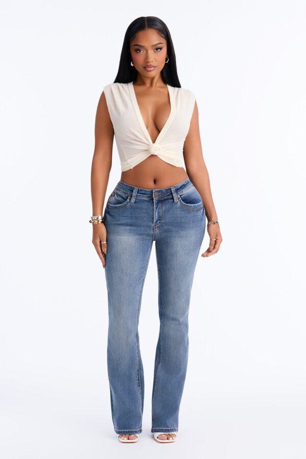 Stay Mad Booty Lifter Bootcut Jeans - Dark Wash