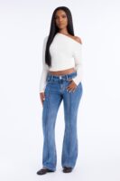 Jessica High Stretch Bootcut Jeans - Medium Wash