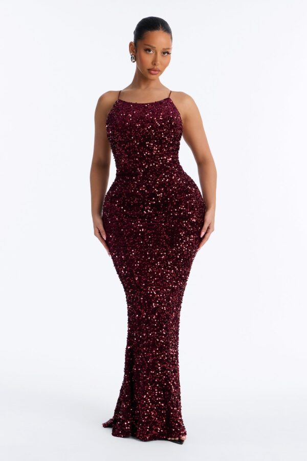Ladies Kit Burgundy Dress