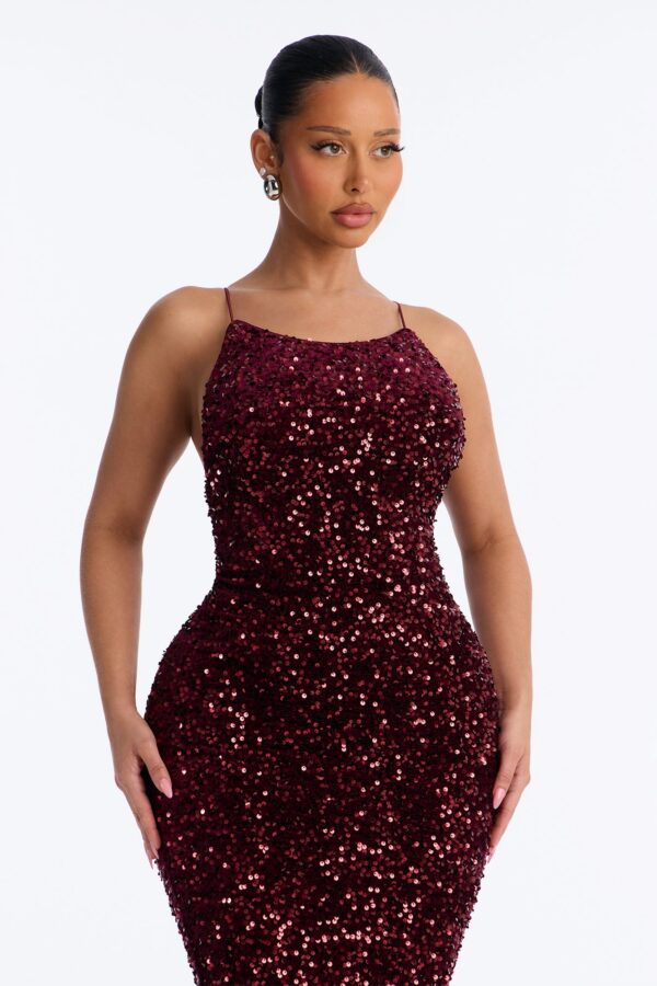 Ladies Kit Burgundy Dress