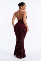 Ladies Kit Burgundy Dress