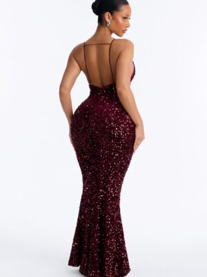 Ladies Kit Burgundy Dress