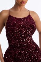 Ladies Kit Burgundy Dress