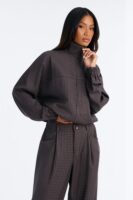 Pants with a mock neck