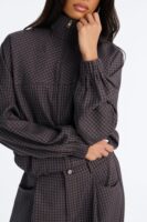 Pants with a mock neck