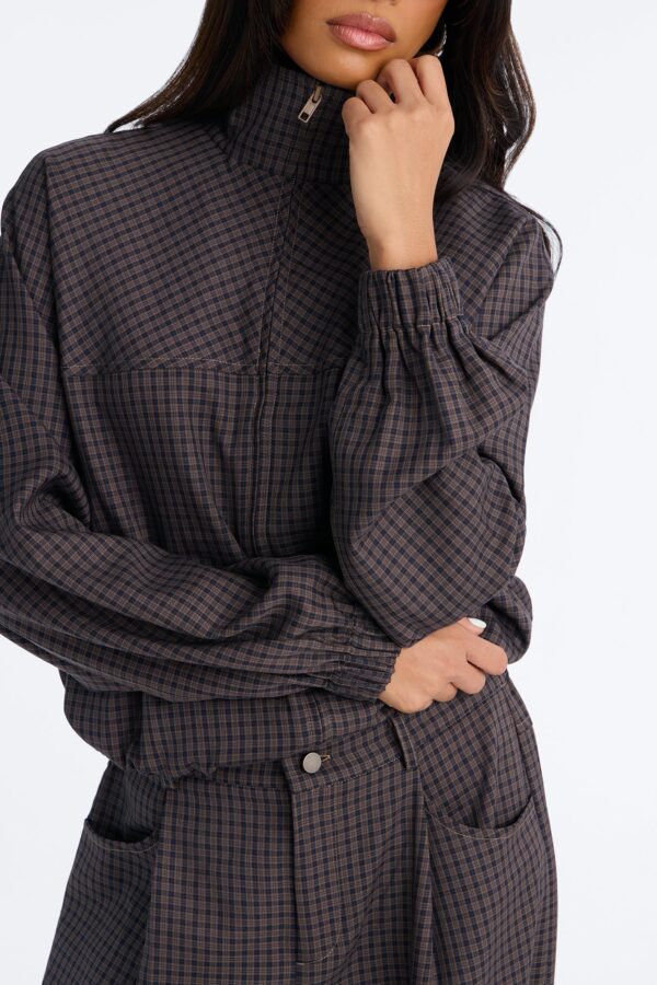 Pants with a mock neck