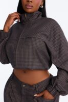 Pants with a mock neck