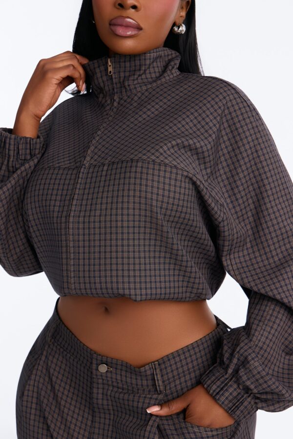 Pants with a mock neck