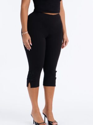 Pants in Black 68% rayon