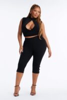 Pants in Black 68% rayon