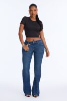 Taylor Mid Rise Stretch Bootcut Jeans - Dark Wash