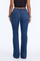 Taylor Mid Rise Stretch Bootcut Jeans - Dark Wash