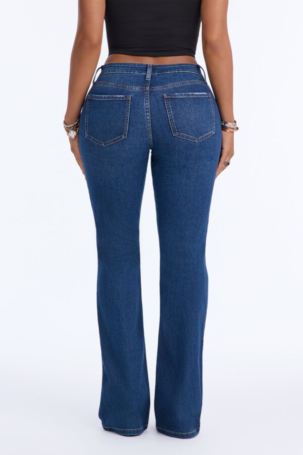 Taylor Mid Rise Stretch Bootcut Jeans - Dark Wash