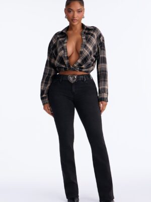 Belt Pants in Black