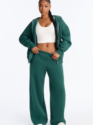 Hoodie with a zip front