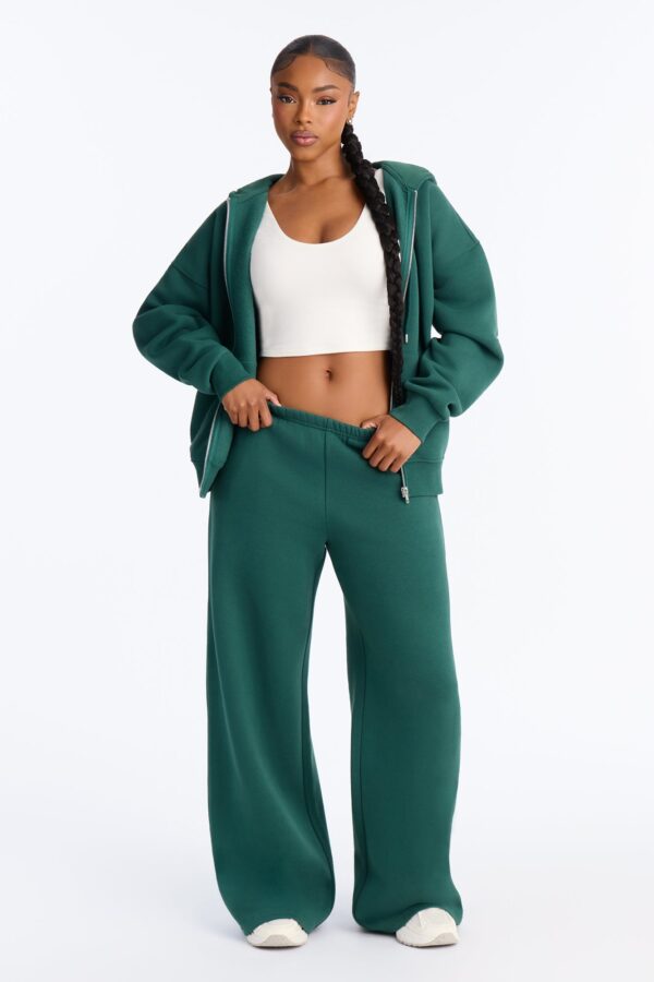 Hoodie with a zip front