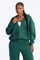 Hoodie with a zip front