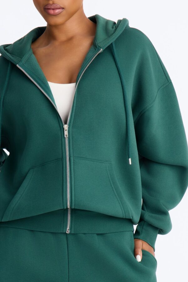 Hoodie with a zip front