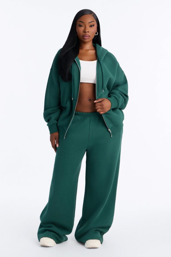 Hoodie with a zip front