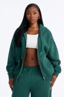 Hoodie with a zip front