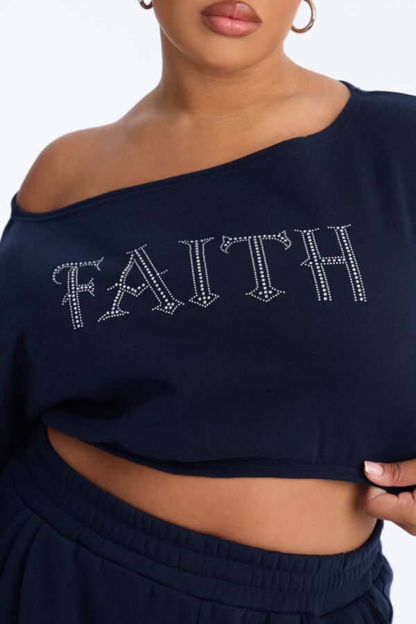 Navy Wide-Leg Skirt