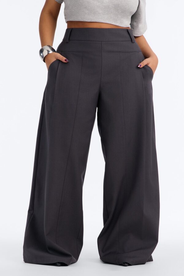 Pants with a pleated
