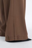Angela Ankle Cuff Detail Low Rise Trouser - Caffe