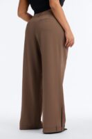 Angela Ankle Cuff Detail Low Rise Trouser - Caffe