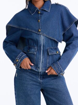 Jacket in Denim 85% cotton