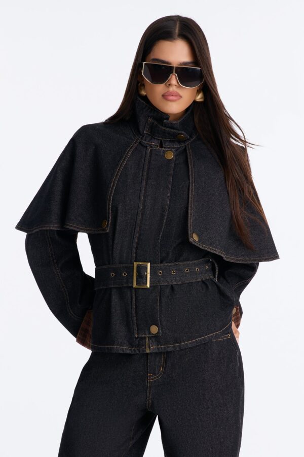 Black and Denim Jacket