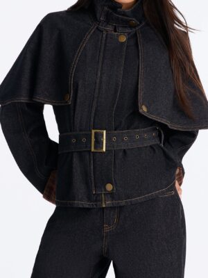 Black and Denim Jacket