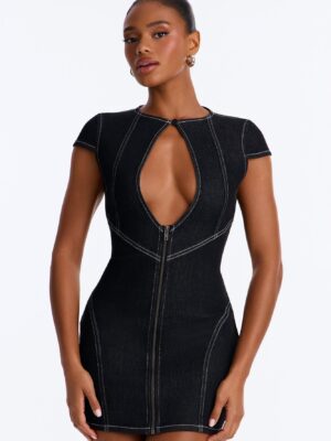 Dress in Black and Denim