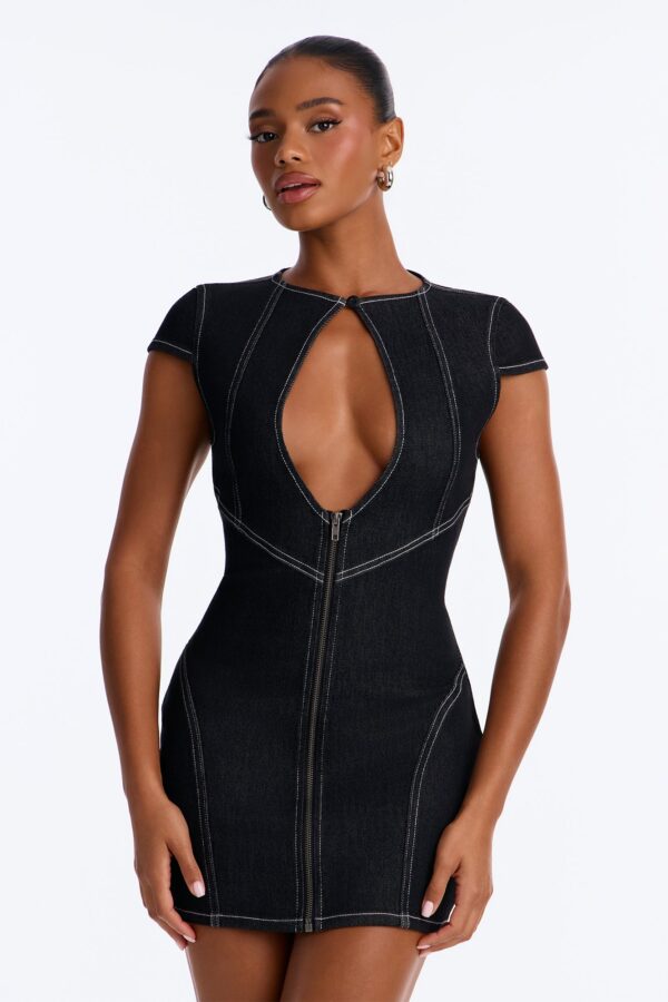 Dress in Black and Denim