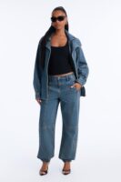 Westward Non Stretch Cargo Utility Jeans - Vintage Wash