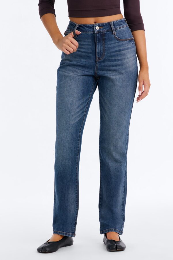 The Jayke Premium Stretch Slim Straight Jeans - Dark Wash