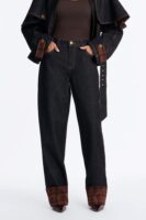 Pants with contrast trim
