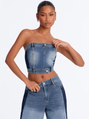 Ladies Kit Denim Skirt