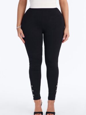 Leggings in Black 68% rayon